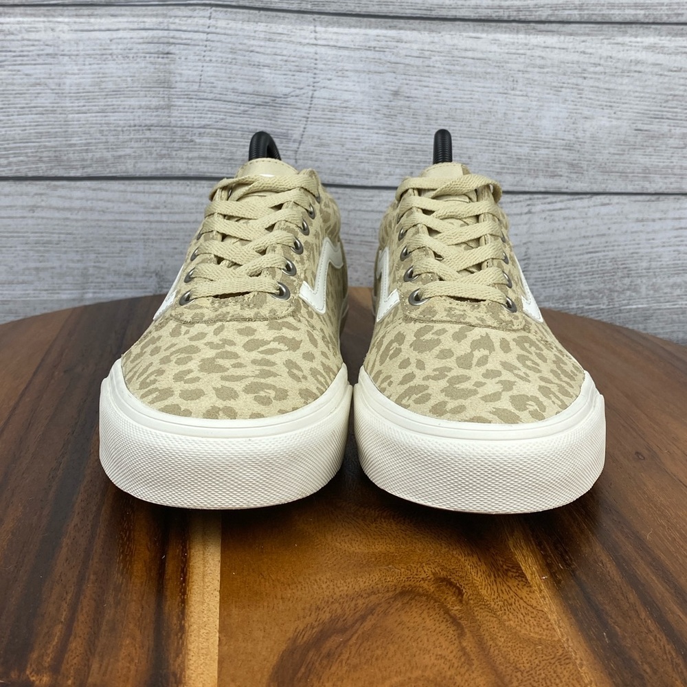 Vans Ward Suede Animal Print Desert Taupe Lace Up Sneaker Women’s Shoe Size 9 - Picture 7 of 11